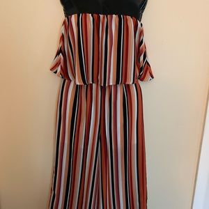 Strapless Lightweight Striped Jumper